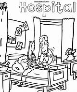 Coloring Pages Of Hospital  Boringpopcom sketch template