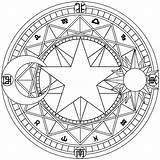 Wiccan Pentagram Coloring Sketch Page sketch template