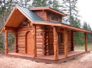 A nice 12x16 log cabin kit (Creasey Log Homes) - Small Cabin Forum