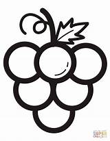 Grapes Colouring Pages sketch template