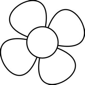 4 Petal Flower Clip Art - ClipArt Best