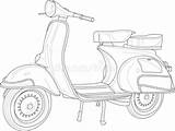 Electric Scooter Coloring Pages sketch template