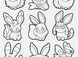 Pokemon Eevee Evolutions Coloring Pages Sketch Page sketch template