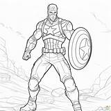 Captain America Coloring Pages sketch template