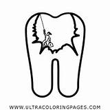 Tooth Cavity Coloring Page  Ultra Pages sketch template