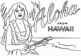 Aloha From Hawaii Coloring Page  Free Printable Pages sketch template