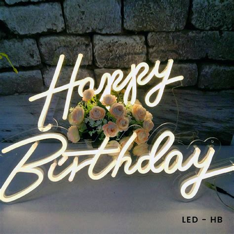 Happy birthday light up sign