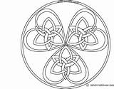 Triple Celtic Knot Heart By Dinayarose  coloring sketch template