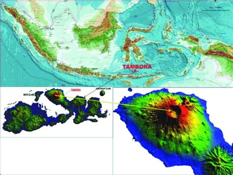 Mount Tambora Map