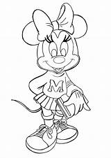 Printable Minnie Mouse Coloring Pages sketch template