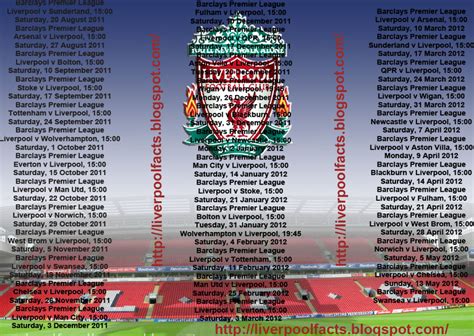 Liverpool Fixtures - Image to u