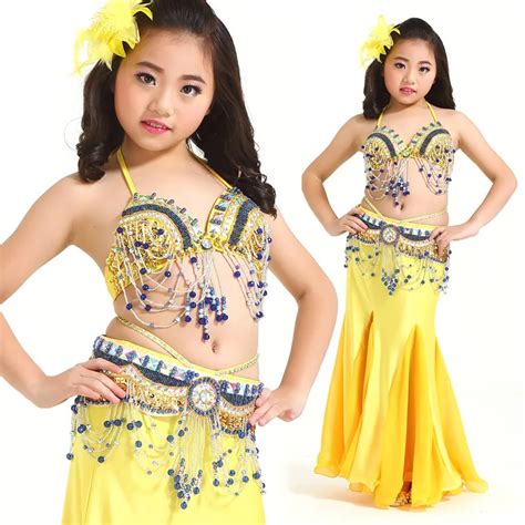 Kids Child Belly Dance Costume Oriental Dance Costumes Bellydance Dancer Clothes Bollywood ...