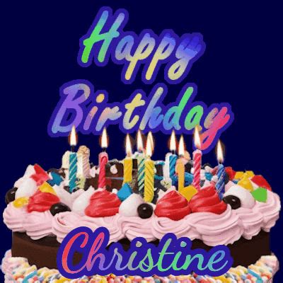 Happy Birthday Christine GIF 20