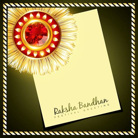 Free Vector | Letter design for raksha bandhan