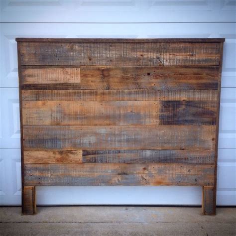 Queen headboard made out of rustic cedar barn wood … | The Dream House | Muebl…