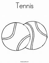 Tennis Ball Coloring Page sketch template