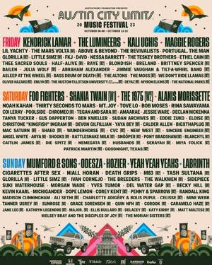 ACL lineup 2023: A list of all music artists performing in Austin