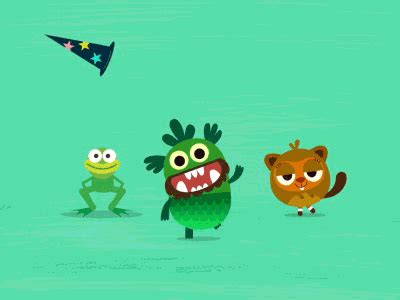 Monster dance gif by Dina Makanji dinamakanji.com Monster Board ...