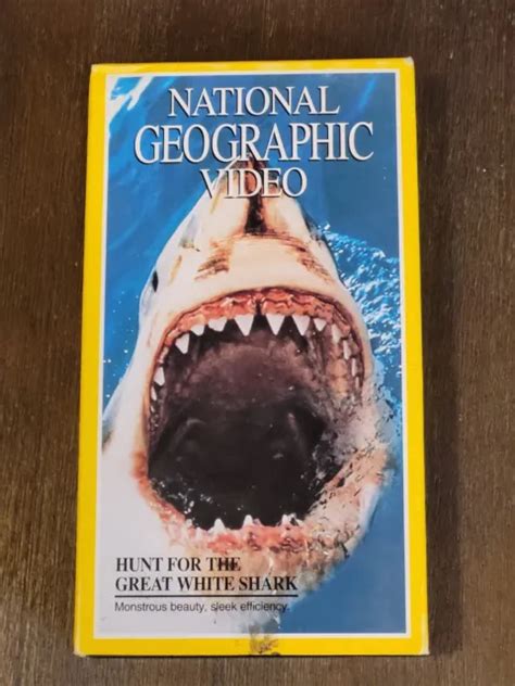 NATIONAL GEOGRAPHIC VHS Hunt for The Great White Shark 1994 $7.27 - PicClick