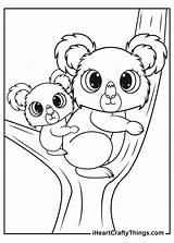 Cute Baby Koala Coloring Pages Cartoon sketch template