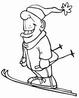 skiing coloring 729565 sketch template