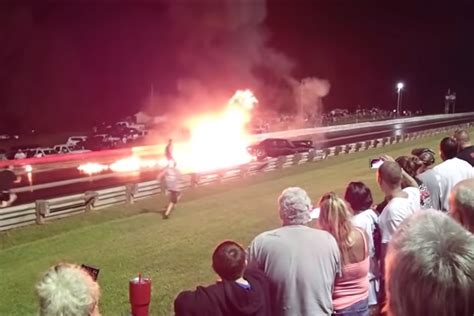 Video: Fiery Crash At JJ Da Boss Arm Drop Event