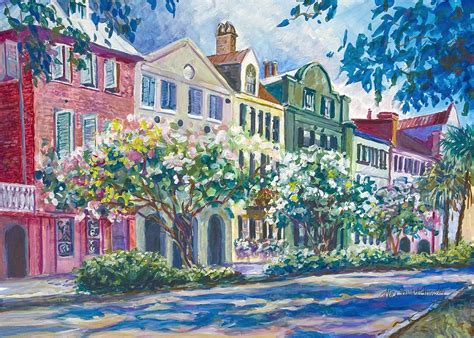 Charleston's Rainbow Row by Alice Grimsley | Rainbow row, Charleston ...