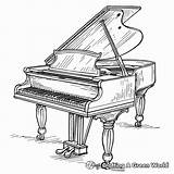 Piano Coloring Pages  Free & Printable sketch template