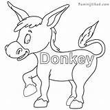 Donkey Colouring Pictures To Print Fun Coloring Page  Vrogueco sketch template