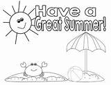 Summer Coloring Freebie  colors Happy summer Color sketch template