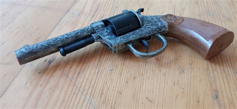 Vintage Metal Cap Gun Toy Pistol Revolver Edison Giocattoli | Etsy