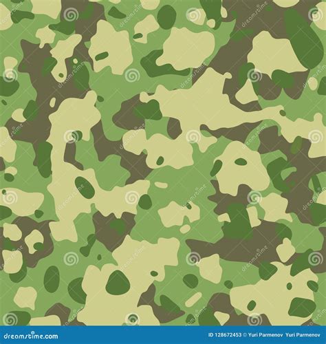 Camouflage Army Pattern. Seamless Military Texture. Green, Brown Stock ...