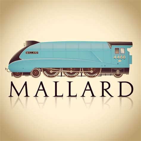 The legendary Mallard locomotive, computer illustration. | Home decor decals, Decor, Illustration