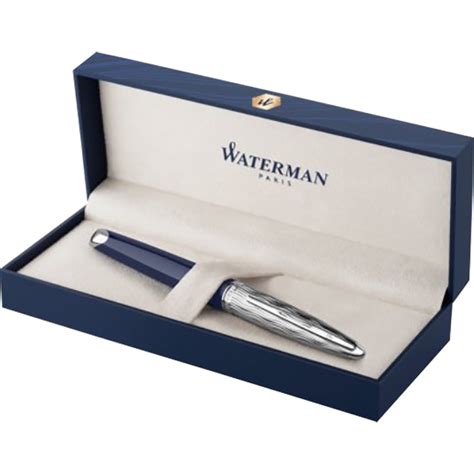 Waterman Carene L’Essence du Bleu Fountain Pen - Metal & Blue - Pen ...