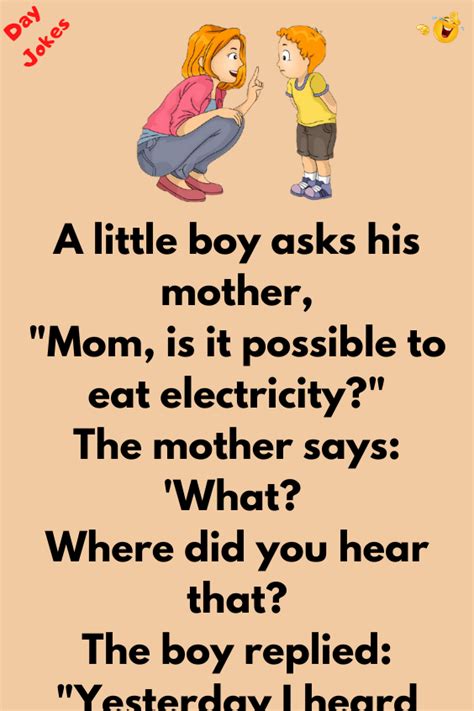 Boy asks is it possible to eat electricity - Day Jokes