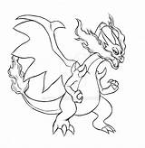Pokemon Mega Charizard Coloring Pages sketch template