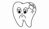 Cavity Cartoon Vector Coloring Page Graphic By Ningsihagustin426  sketch template