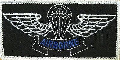 AIRBORNE WINGS Patch with VELCRO® Brand fastener Military Blue AIRBORNE ...