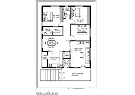 Bungalow Layout Floor Plan