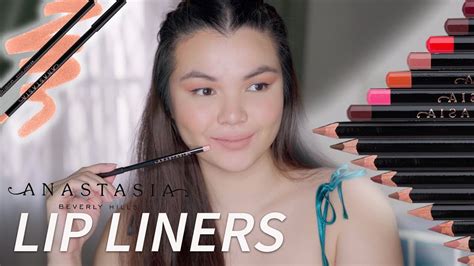 NEW Anastasia Beverly Hills Lip Liners | Swatches + In-Depth Review - YouTube