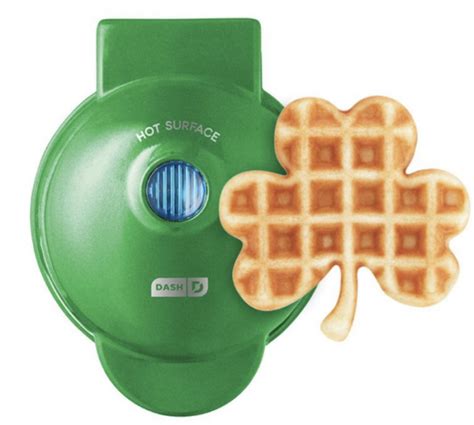 This Shamrock Mini Waffle Maker Will Bring a Little Luck to the Breakfast Table | Kids ...