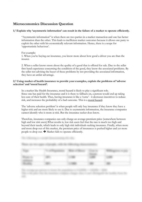 Asymmetric Information Essay On Moral Hazard And Adverse Selection With Example | ECON1101 ...