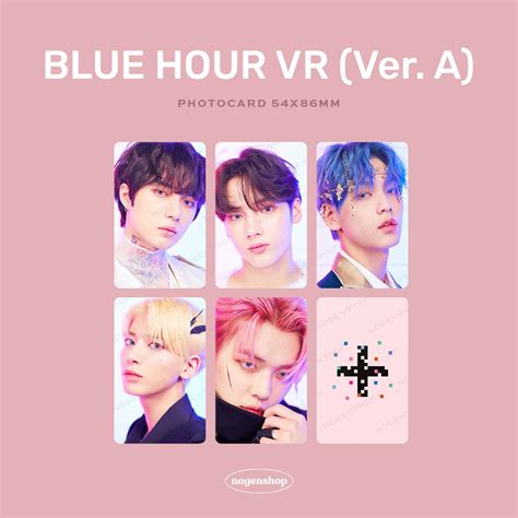 Txt Blue Hour Photocards Template - Frikilo Quesea