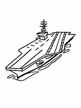 Carrier Navy Aircraft Coloring Pages Drawing Clipart Sketch Nimitz  sketch template