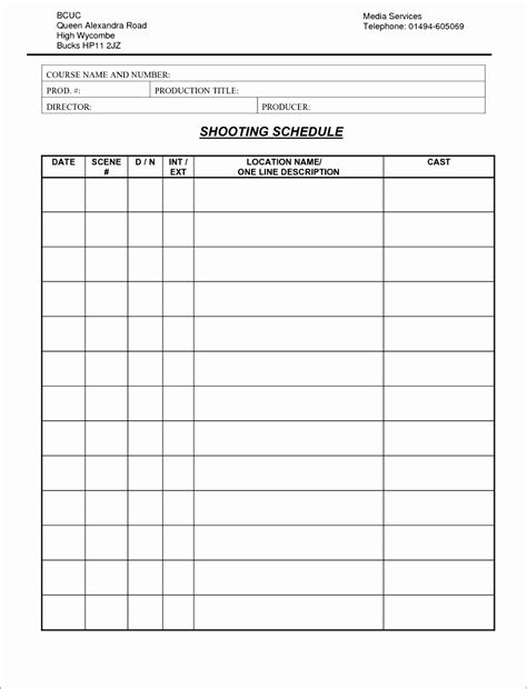 12 Production Schedule Template Excel Free Download - Excel Templates