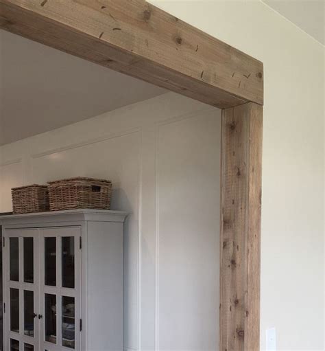 Faux Barn Wood Beam Doorway | Faux wood beams, Wood beam ceiling, Wood ...