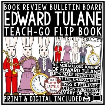 The Miraculous Journey of Edward Tulane Aligned Novel Study Book Review Template - The Little ...