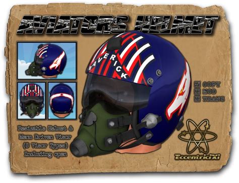 Second Life Marketplace - ~EXi~ Aviator Helmet TOP GUN [MAVERICK]