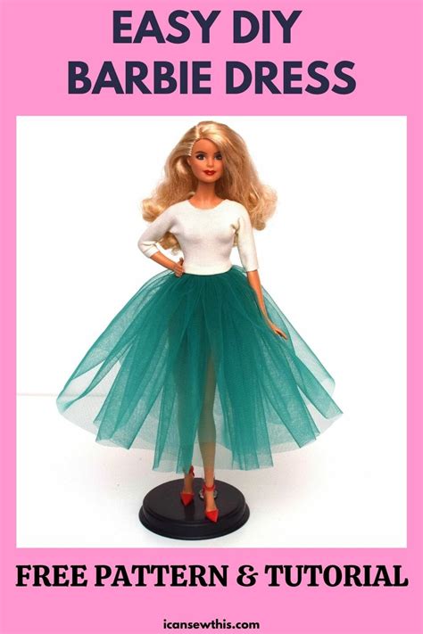 10-minute Barbie dress tutorial (+free PDF pattern) - I Can Sew This