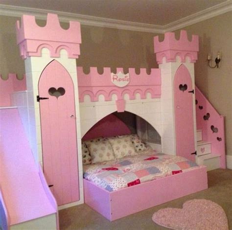 20+ Pretty Girl Bedroom Decor Ideas With Princess Castle Bed Design ...